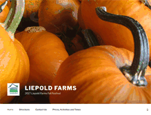 Tablet Screenshot of liepoldfarms.com